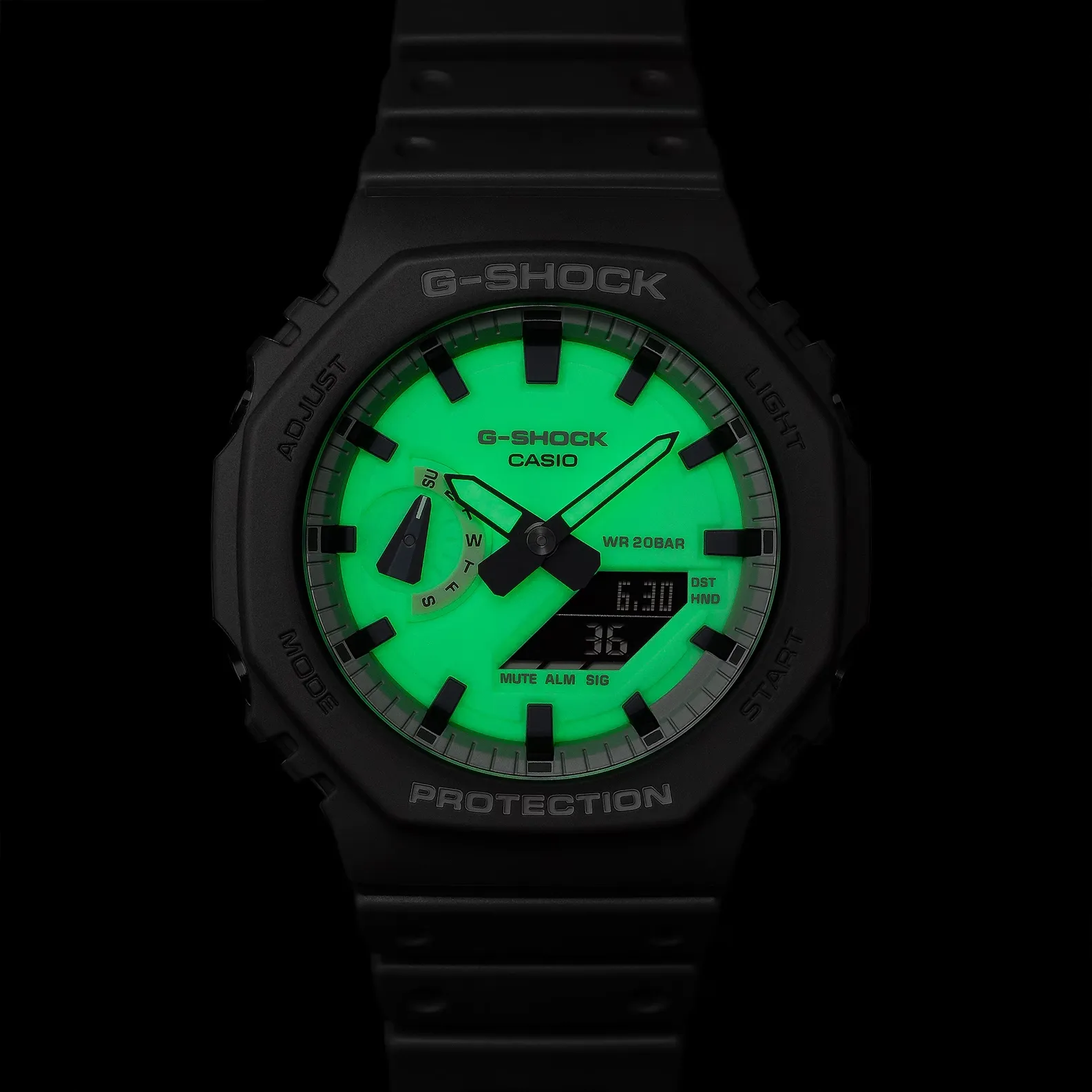 Casio Relogio G-SHOCK GA-2100HD-8ADR Cinza Sint -7-